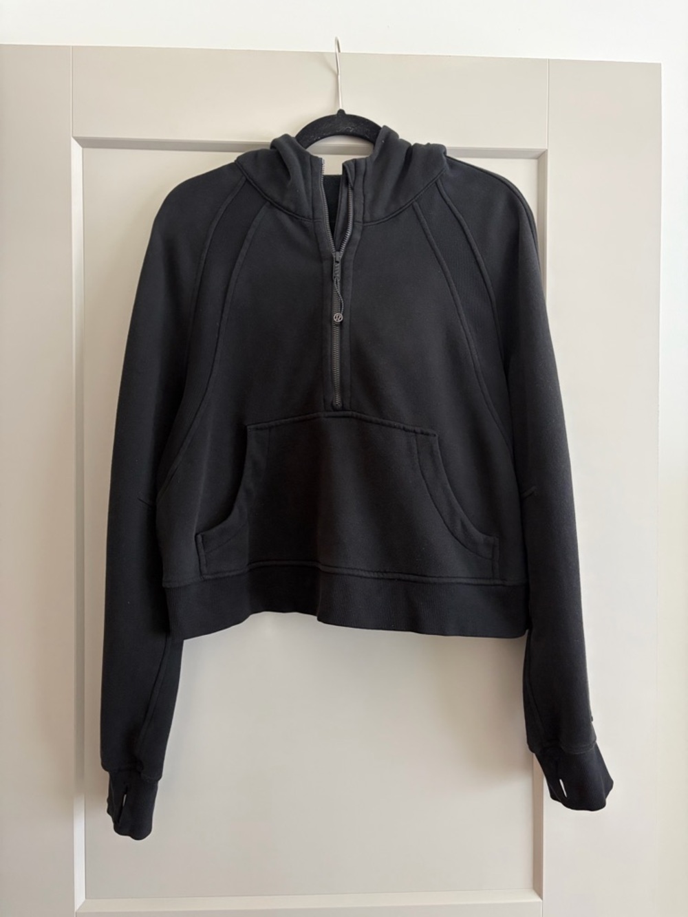 Lululemon Scuba 1/2 Zip Hoodie M/L Black